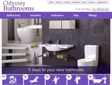 Tablet Screenshot of odysseybathrooms.ie